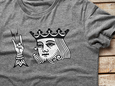 King of Rock cards deck king rock t shirt