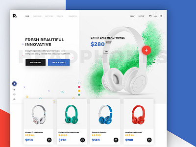 Headphones app basketball creative design gradients interface iphone modern trending ui