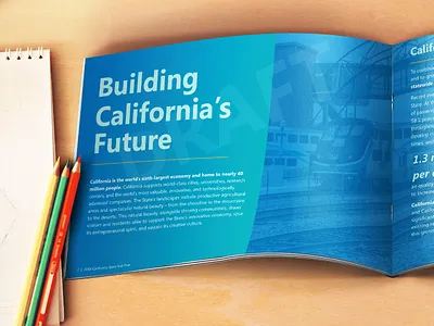 State Rail Plan Page caldrons graphic design green layout print teal train transportation