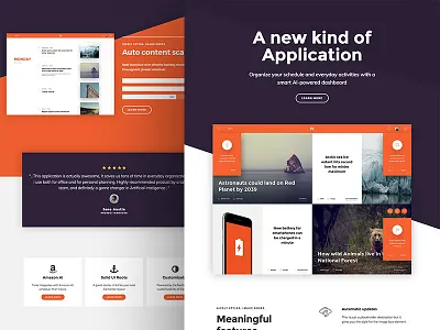 Web app layout for Elementor Page Builder business elementor one page page builder wordpress