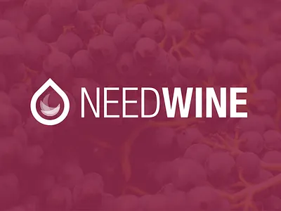 Need Wine Branding bottle brand drop heart logo logotype wine