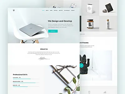 Free PSD Portfolio Template creative elegant free free psd minimal modern portfolio psd