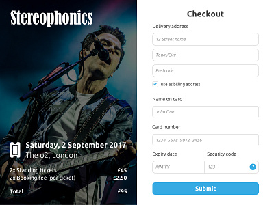 Daily UI challenge #002 - Credit Card Checkout checkout credit card dailyui form ui