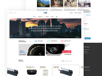 IDW Webdesign header interface landing page ui ux webdesign webpage website