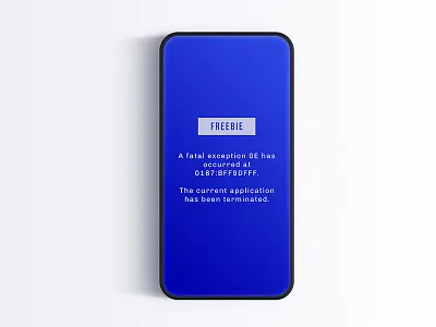 Freebie - Blue Mockup of Death blue death download free freebie mockup phone photoshop presentation psd