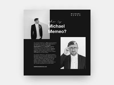 Michael Memeo auckland australia branding clean editorial fashion new zealand perth simple ui ux web