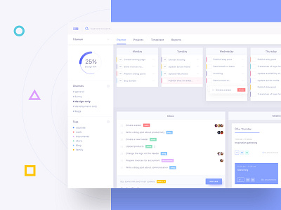 Strategic Planner Dashboard color dashboard experiment fun list planner ui
