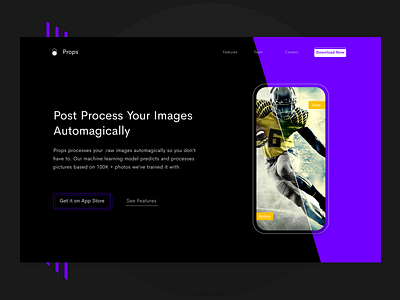 Product Header app design flat header hero interface landing typography ui user interface vector web