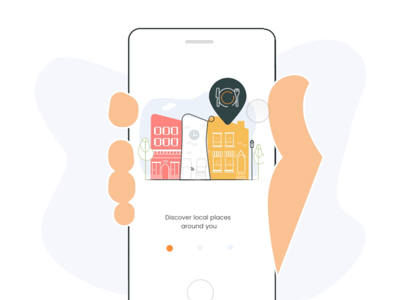 ios Ribitt App - Onboarding app illustration ios minimal mobile onboarding principle ui