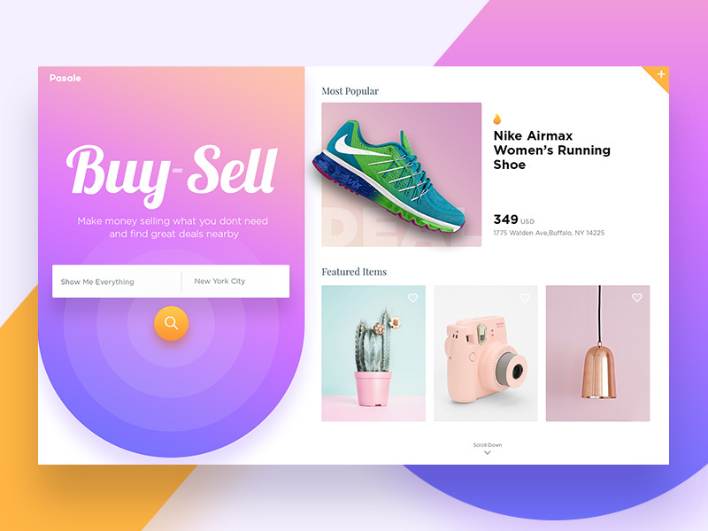 Example of Pasale Landing Page