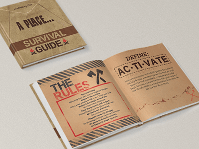 Camp Book book church design graphic design layout print summer camp youth