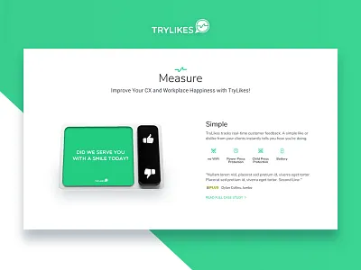 Startup Landing Page / Device Info clean conversion device flat landing minimal page responsive website