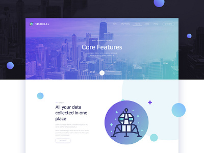 🎁 Free Download: MISOCIAL PSD Template free photoshop templates free psd free template freebie internet marketing promote psd template social web design website psd template