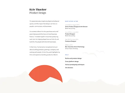 Portfolio Update art director personal portfolio product designer resume