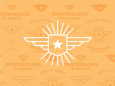 MasterClass by Algolia algolia class master search shield star talk wings yellow