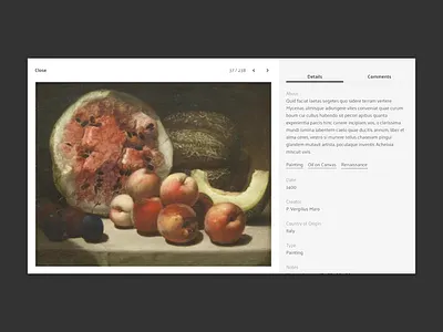 Art Gallery bw catalog comments discussion flat gallery minimal photo