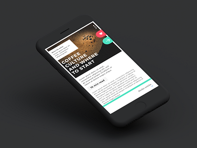 Daily UI Challenge #035 - Blog post blog coffee daily ui minimum