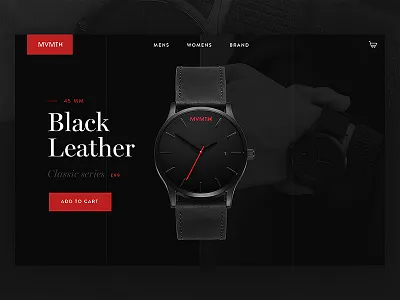 MVMT Watch Page / Day 09 branding ecommerce header product shop texture ui ux watch web design website