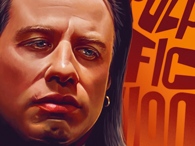 Pulp Fiction arts digital arts digital painting illustration john travolta movie poster pulp fiction quentin tarantino