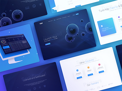 online casino betshop casino design game interface landing online page site ui user web