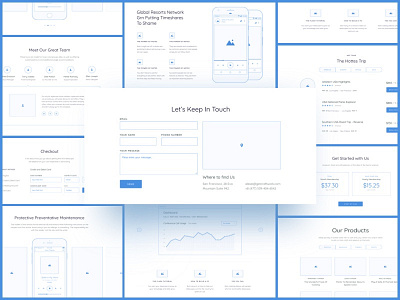 Method Wireframe Kit free freebie prototype prototyping sketch ui ux ux kit web website wireframe wireframe kit