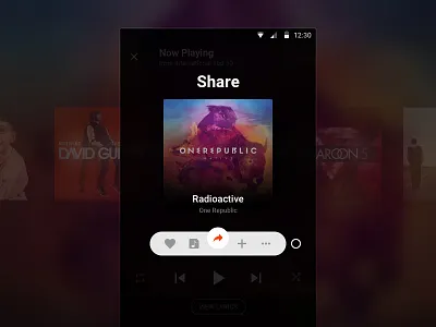 [Concept] Player Quick Actions actions interface mobile music ui ux
