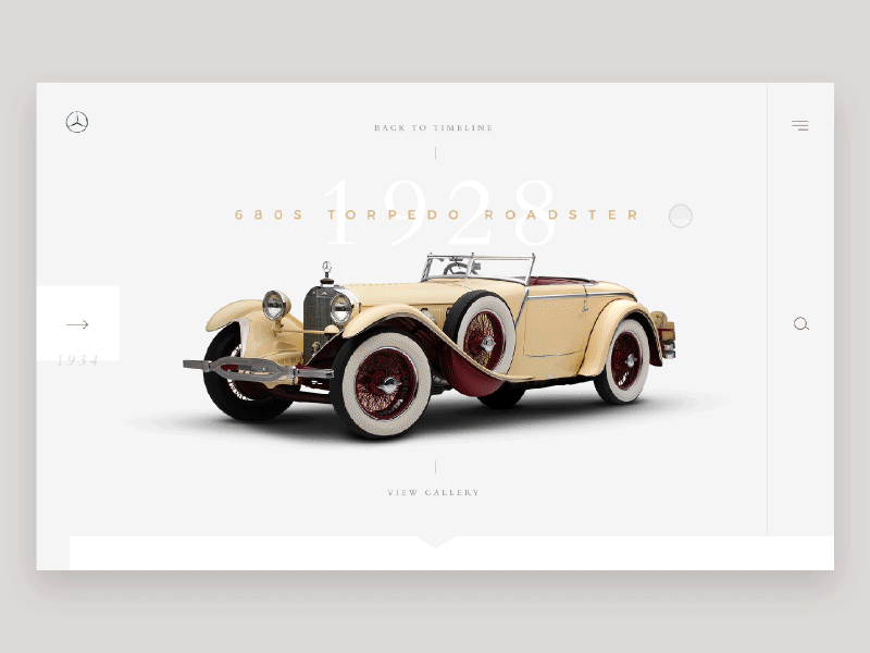 Mercedes Benz_Menu menu product concept product page transitions ui ux