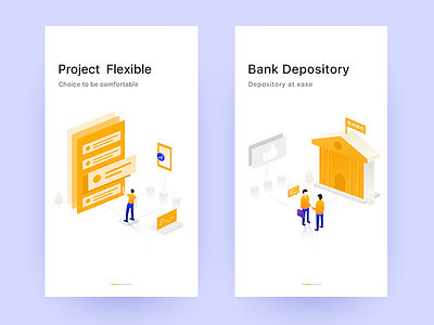 on boarding of finance app app finance illustration onboarding ui ux