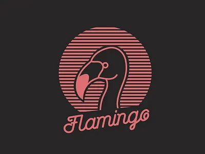 Flamingo logo branding design logo