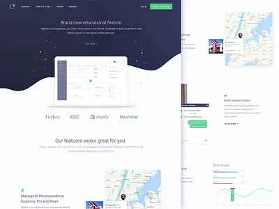 Homepage Design for Educational Analytics Startup analytics business clean education minimalistic professional school ui ux web design zajno