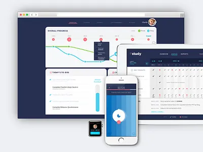 Behavior Tracker app apple watch chart dashboard healthcare ios life science mobile tablet tracker ui watchos
