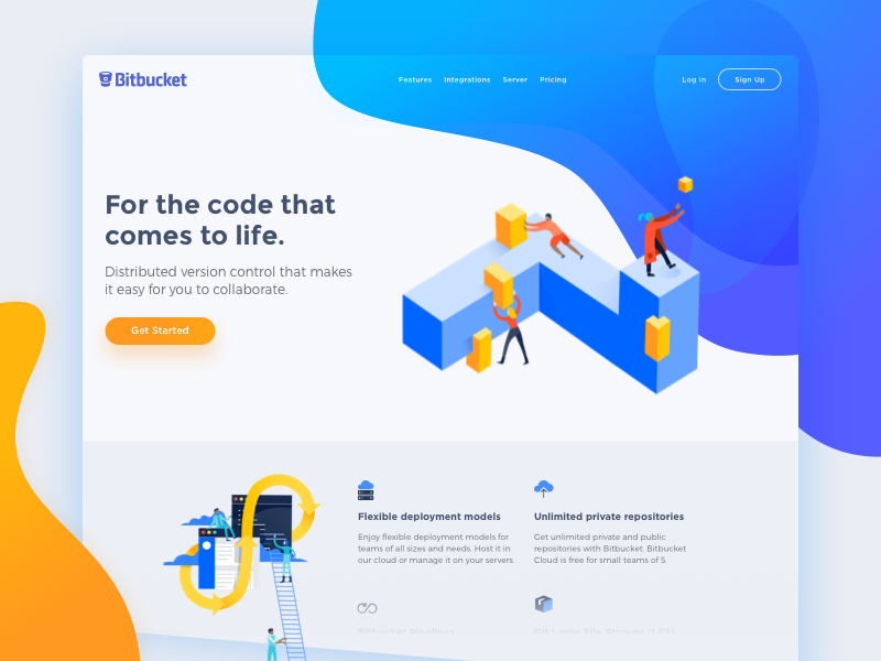 Example of Bitbucket Redesign Concept
