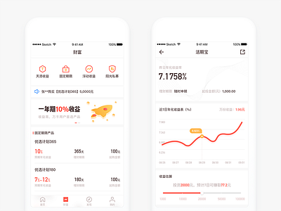Finance App-03 app finance kane kane d red ui ux