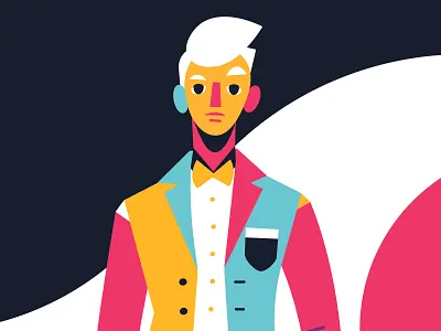 Man fashion illustration man vector