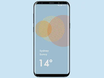 Weather abstract geometric graphic samsung sunny sydney weather