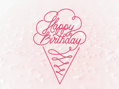 Happy Birthday birthday card happy birthday illustration lettering stationery