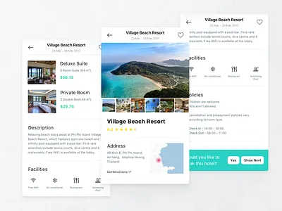 Hotel Bot - Detail View booking cta detail detail view hotel hotel booking material design mobile app