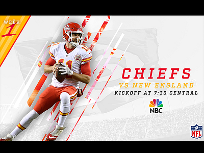 September 7 - Chiefs vs Patriots chiefs football gameday graphic design kansas city nfl sports design