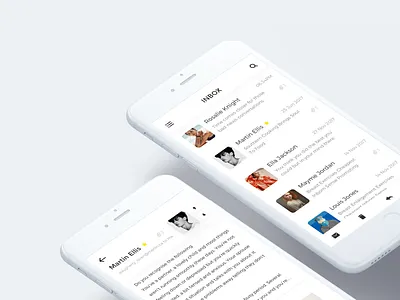 Email application card email identity interface online page ui usability user ux