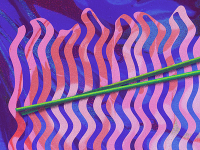 Swirl Noodles chopsticks illustration noodles weird