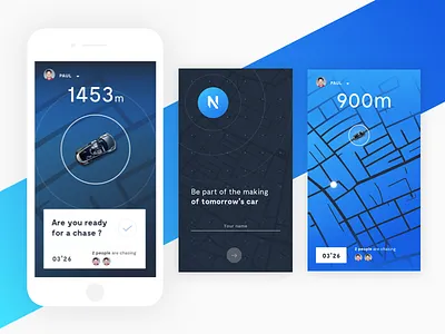 Renault car app screens app blue car connected car map renault screen test ui ux