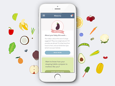 Materna app baby healthcare ios life science mobile pregnancy ui