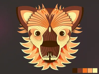 Dog No. 2 animal dissolve dkng dog geometric illustration texture