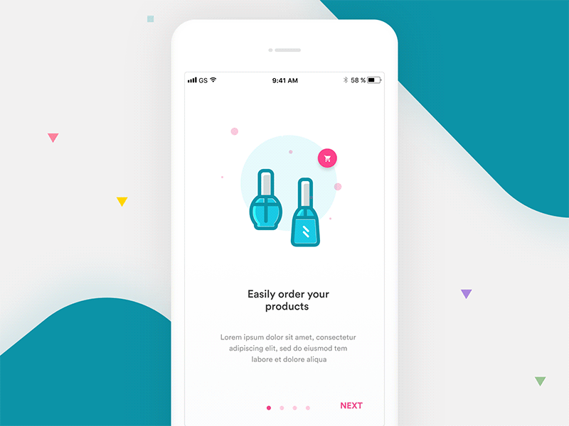 App walkthrough interaction