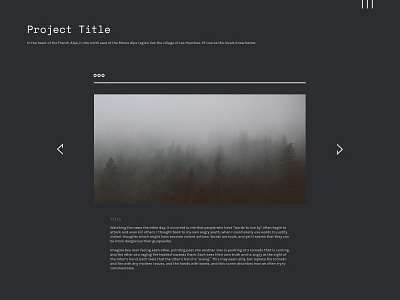 pholio_01 arrows browser dark hamburger mockup portfolio website window