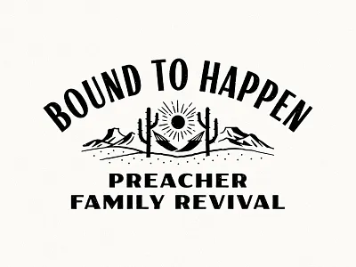 Bound To Happen cactus hammock illustration mountains sun texas