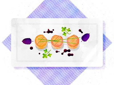 Scallops cook dinner dish eat fish grill scallops seafood