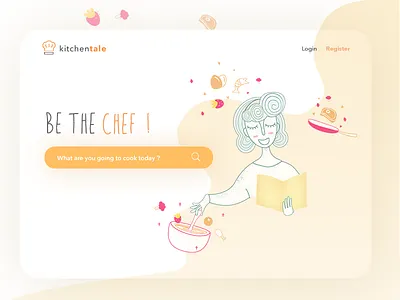 Recipe Page cook recipe ui ux web design website