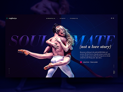 Daily UI #003 - Landing Page (above the fold) dailyui design graphic design interface landing landingpage theater ui user web design