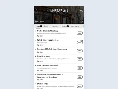 Listing appui dailyui deliveryapp fooddeliveryapp foodlisting listing ui uidesign uitrends userinterface